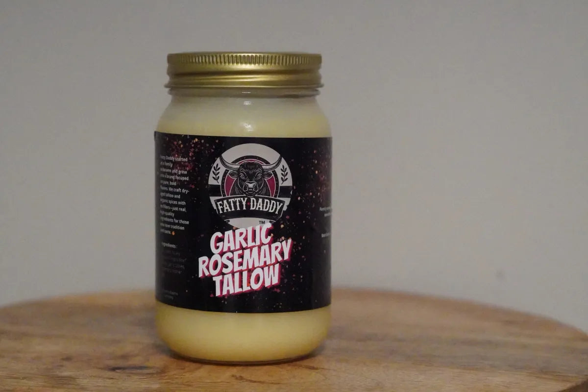 16oz dry aged Angus Beef Cooking Tallow- Pure & Nutrient Dense Cooking Fat