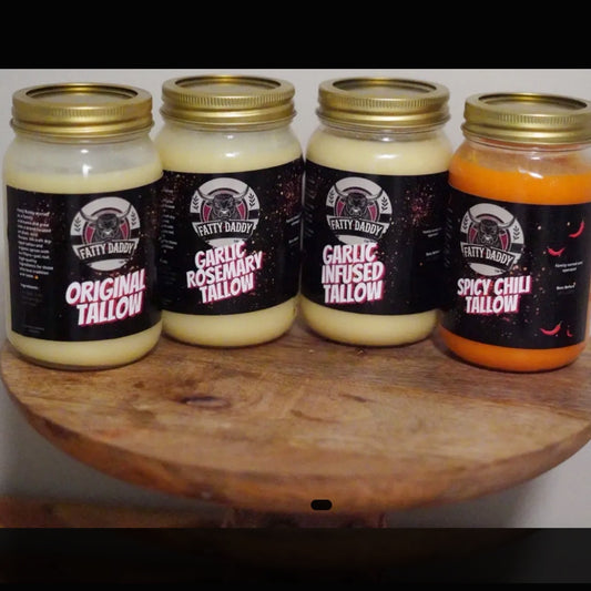 16oz dry aged Angus Beef Cooking Tallow- Pure & Nutrient Dense Cooking Fat