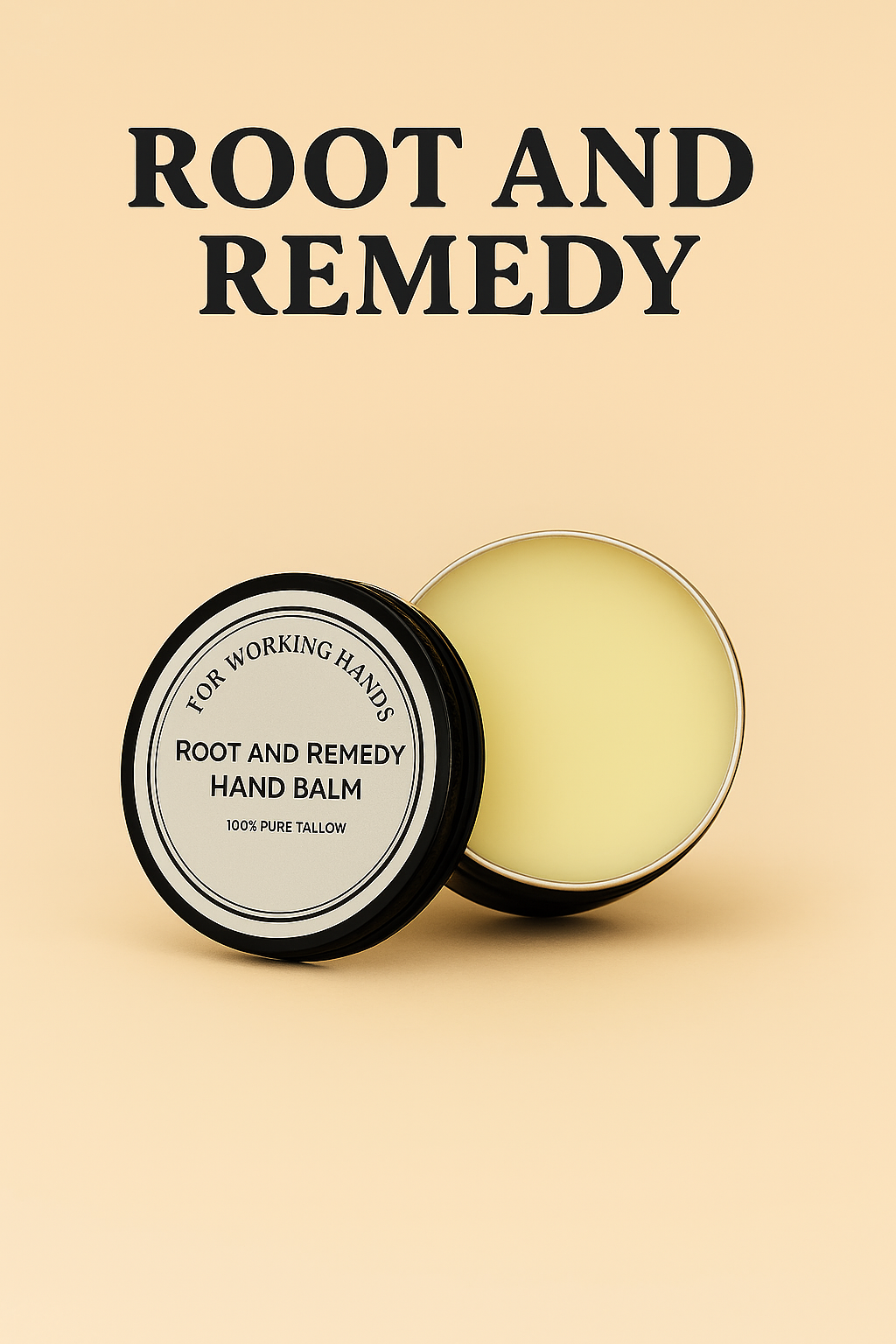 Remedy Hand Balm - Concentrated Dry Skin Relief | Organic Tallow Hand Cream with Calendula |