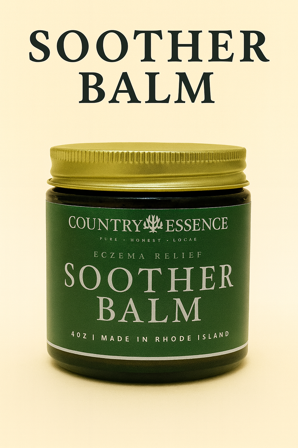 Soother Balm -Natural Relief for Eczema , Rashes & Itchy Skin | Tea Tree Oil, Calendula & Zinc