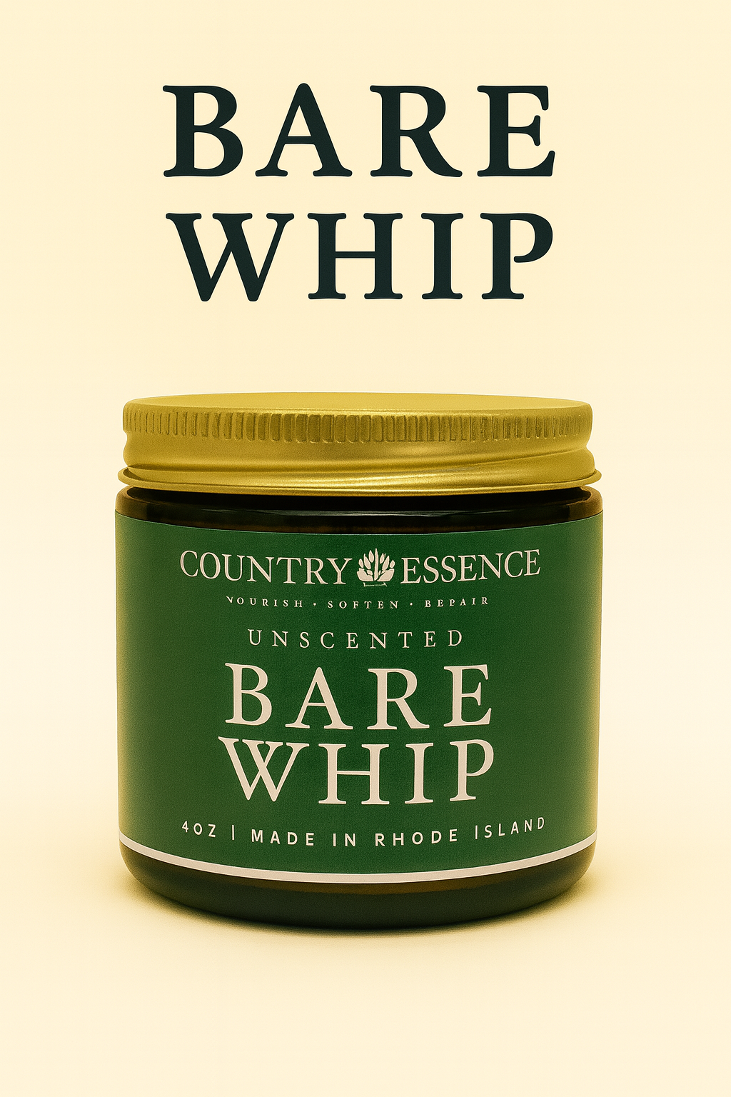 Bare Whip - Whipped Tallow Balm - Organic Deep Moisturizer | Luxurious Body Butter with Jojoba Oil