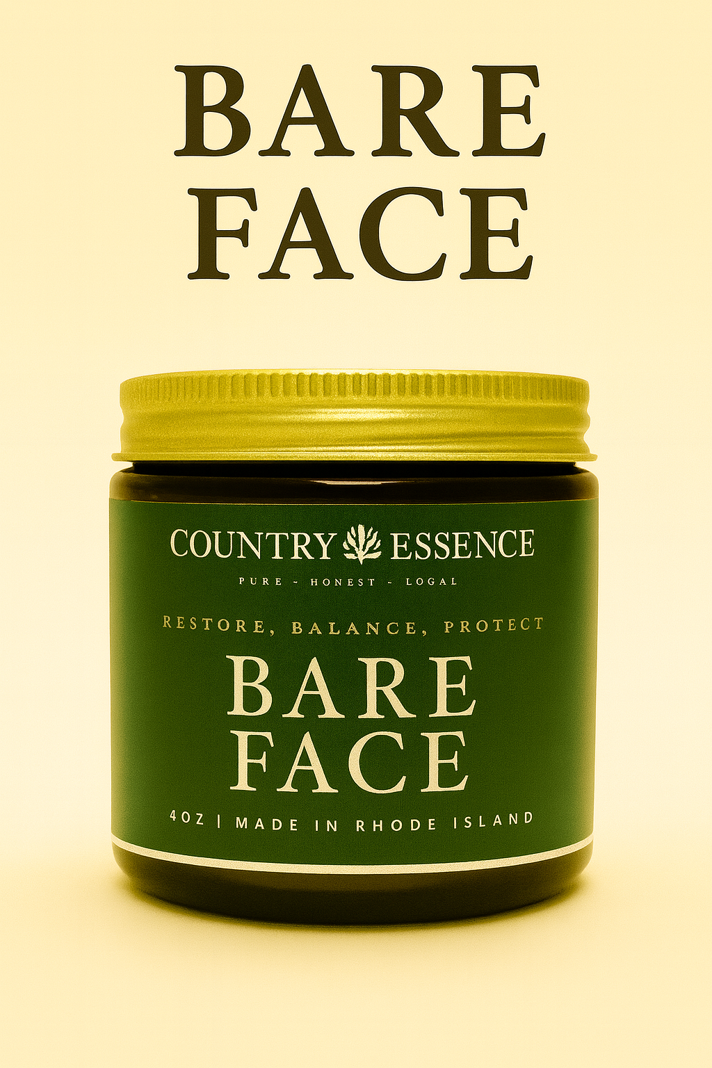 Bare Face - Anti-Aging Tallow Moisturizer | Calendula, Rosemary & Frankincense | Skin Barrier Protection